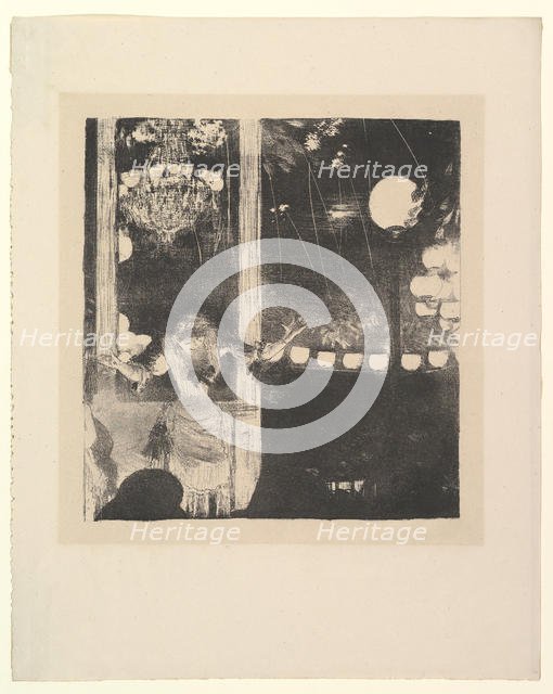 Mlle Bécat at the Café des Ambassadeurs, Paris, 1877-78. Creator: Edgar Degas.