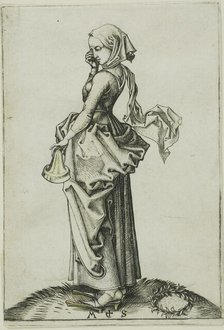 The Fifth Foolish Virgin, n.d. Creator: Martin Schongauer.