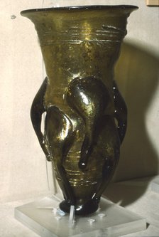 Claw Beaker from an Anglo-Saxon grave at Lyminge, Kent, 5th century. Artist: Unknown.