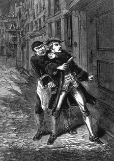 Scene from 'Sweeney Todd' c1880.  Creator: Unknown.