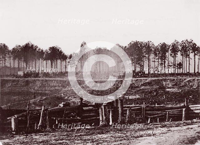 Entrenchments on left of Bermuda Hundred Lines, 1861-65. Creator: Andrew Joseph Russell.