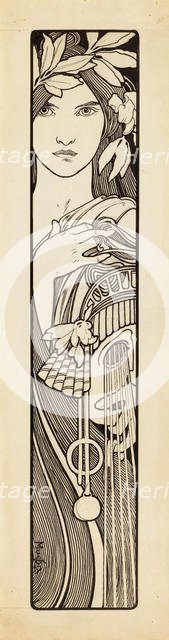 Thalia, the Muse of Comedy, 1897. Creator: Mucha, Alfons Marie (1860-1939).