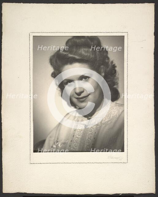 Portrait of a woman, 1948. Creator: Gunther Krampf.