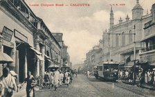 'Lower Chitpore Road - Calcutta', c1910. Artist: Unknown.
