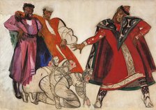 Costume design for the opera Prince Igor by A. Borodin, 1934. Creator: Fyodor Fyodorovsky.