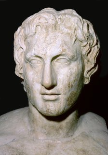 Bust of Alexander the Great, 4th century BC. Artist: Unknown