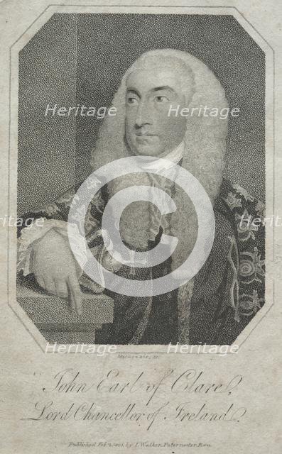 John Fitzgibbon, Earl of Clare (1749-1802), 1801. Creator: Mackenzie (British).