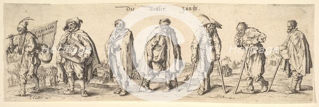 Die Bettler Zunfft (The Seven Beggars), 1630. Creator: Wenceslaus Hollar.