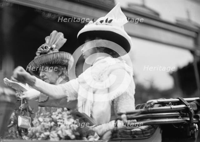Dolly Madison Breakfast - Mrs. C.H. Mcdonnell and Mrs. Champ Clark, 1912. Creator: Harris & Ewing.
