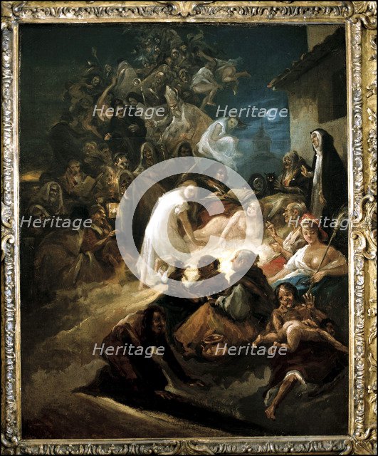 Witches' coven' Eugenio Lucas Oil.