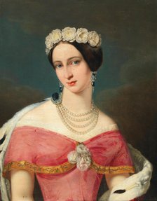Portrait of Grand Duchess Alexandra Iosifovna of Saxe-Altenburg (1830-1911). Creator: Anonymous.
