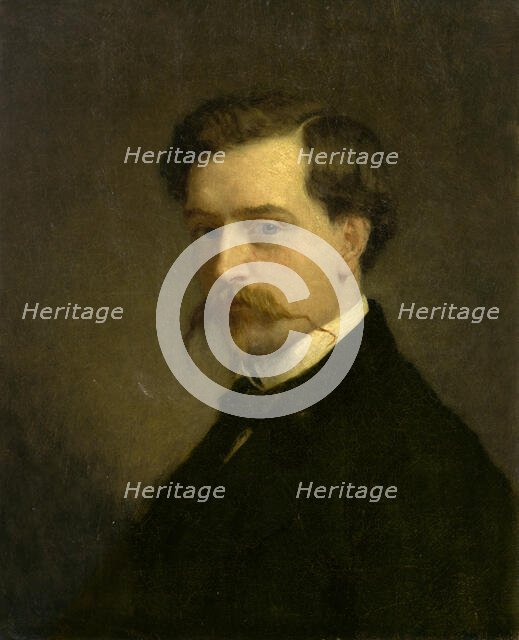 Richard Morris Hunt, c. 1849. Creator: Thomas Couture.