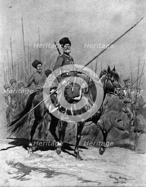''La Diversion Russe; Les Avant-Gardes Cosaques', 1914. Creator: Georges Bertin Scott.