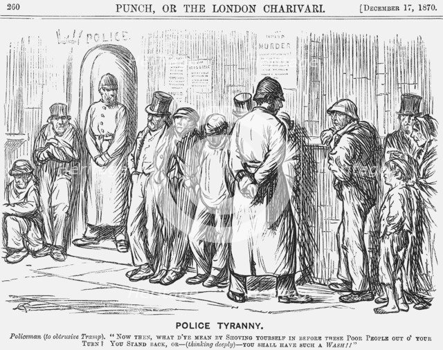 'Police Tyranny', 1870. Artist: Unknown
