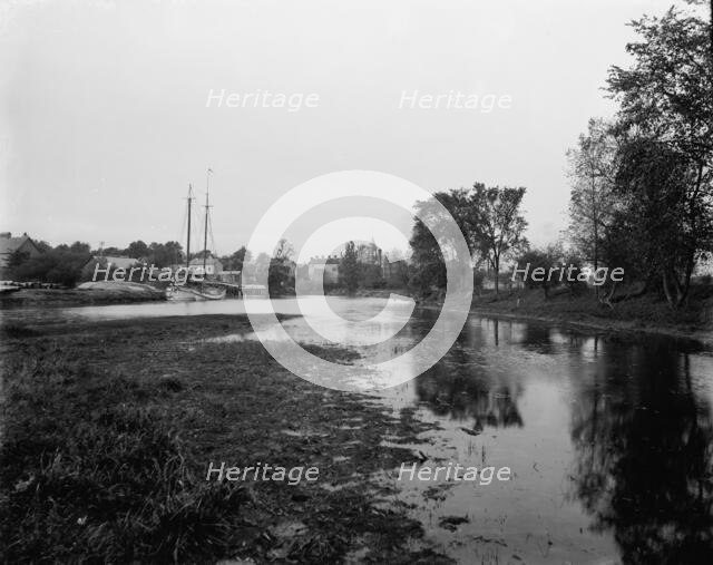 Clinton River near Market St., Mt. Clemens, between 1880 and 1899. Creator: Unknown.