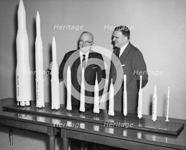 Truman Receives Rocket Models, 1961. Creator: NASA.