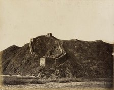 Portion of the Great Wall, 1860. Creator: Felice Beato.