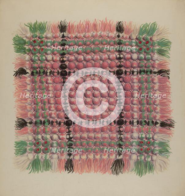 Mat, c. 1937. Creator: Eva Wilson.