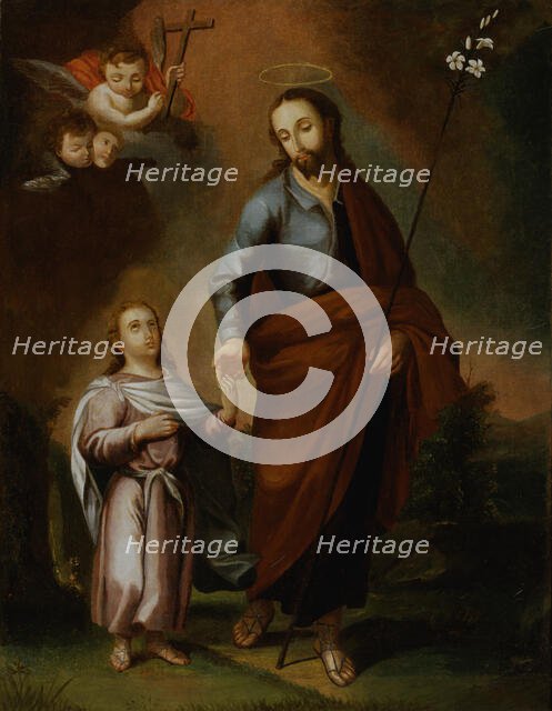 San Jose y el Cristo nino, ca. 1794. Creator: Jose Campeche.