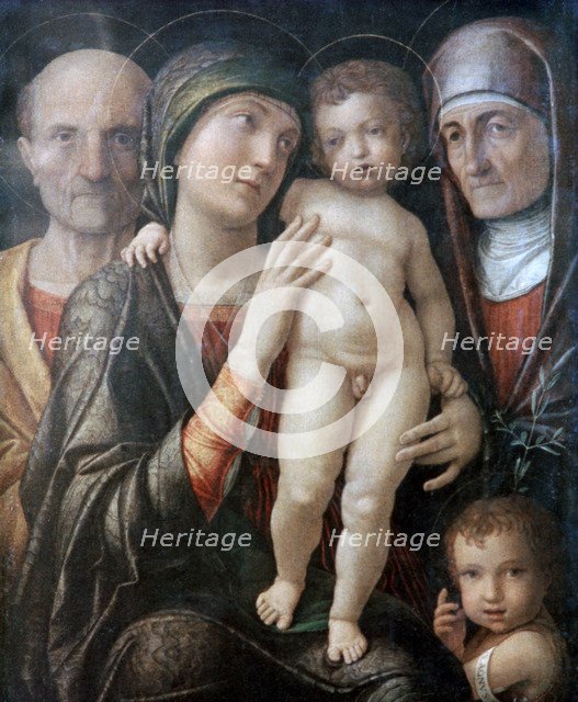 'Holy Family with St Elizabeth and St John the Baptist as a Child', c1495-1500. Artist: Andrea Mantegna