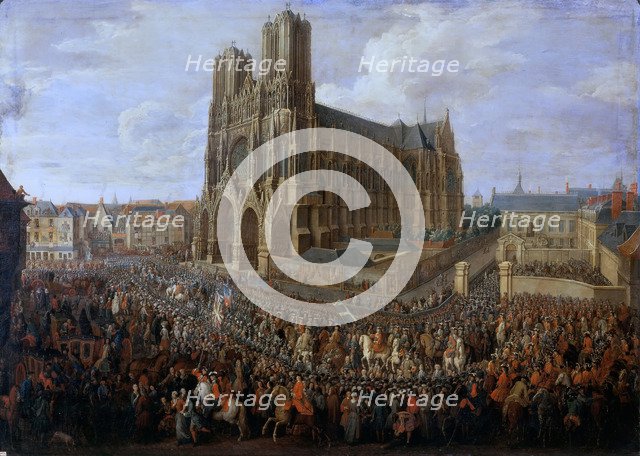 Cavalcade of Louis XV after his coronation, 26 October 1722. Artist: Martin, Pierre-Denis II (1663-1742)