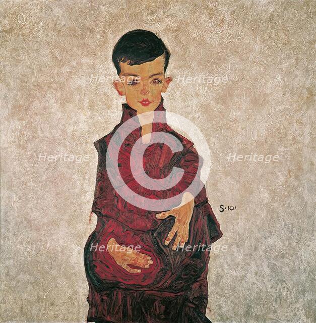 Reinerbub (portrait of Herbert Reiner), 1910. Creator: Egon Schiele.