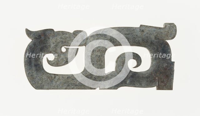 Dragon Plaque, Eastern Zhou dynasty, (c. 770-256 B.C.), c. 4th century B.C. Creator: Unknown.