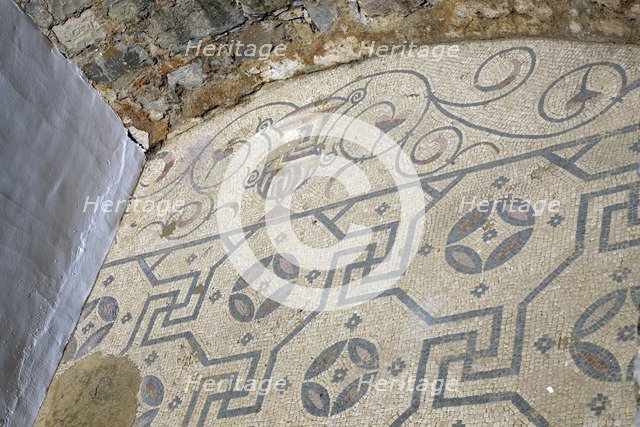 A mosaic in the ruins of Milreu, Portugal, 2009. Artist: Samuel Magal
