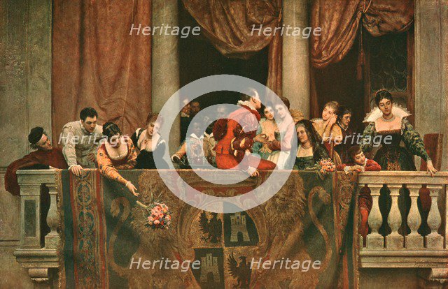 'Balcony Scene at the Carnival', 1879-1879, (c1902).  Creator: Unknown.