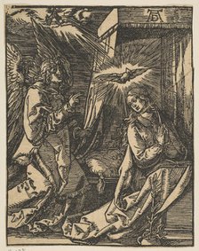 The Annunciation, from the Small Passion, copy.n.d. Creator: Johann Mommard.