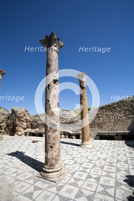 The Winter Baths at Thuburbo Majus, Tunisia. Artist: Samuel Magal