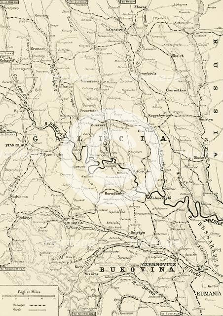'Area of the Russian Victories on the Strypa', 1916. Creator: Unknown.