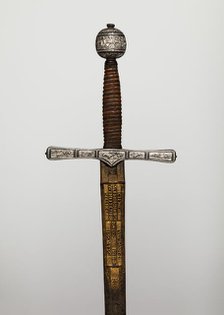 Cross Hilt Sword, hilt, British, London; blade, German, Solingen, 1600-1625. Creator: Clemens Horn.
