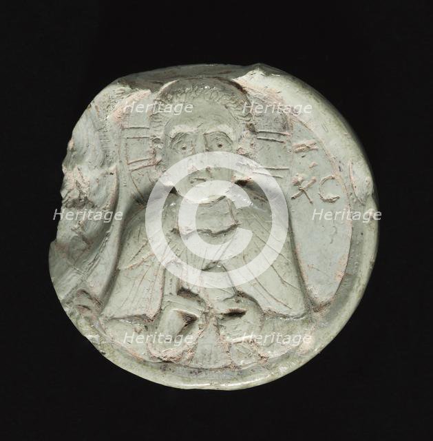 Medallion with Christ, c. 1200-1400. Creator: Unknown.
