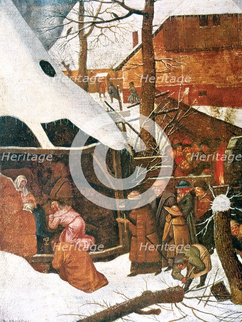 'The Adoration of the Magi' (detail), c1584-1638. Artist: Pieter Brueghel the Younger