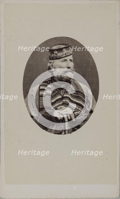 Portrait of Giuseppe Garibaldi (1807-1882), 1882. Creator: Photo studio Alessandro Pavia.