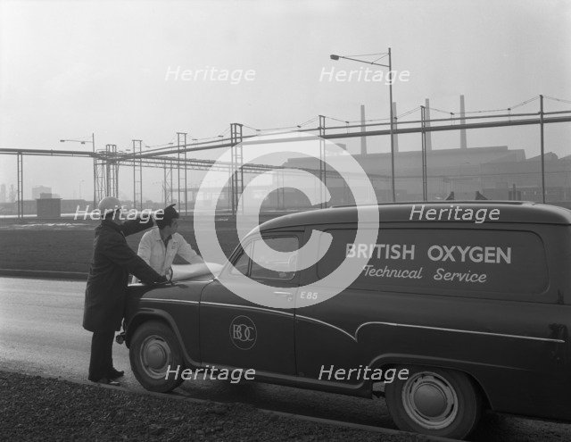 British Oxygen van at the Park Gate Iron and Steel Company, Rotherham, South Yorkshire, 1964. Artist: Michael Walters