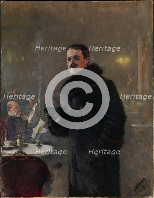 Portrait of Gerhard Munthe (1849-1929), 1885. Creator: Krohg, Christian (1852-1925).