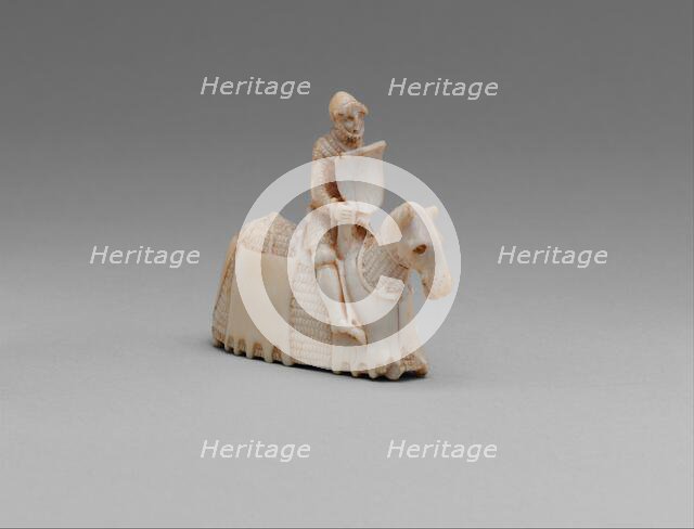 Chess Piece in the Form of a Knight, Western European, possibly England, ca. 1350-60. Creator: Unknown.