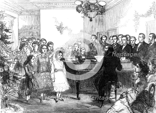 Christmas party at the Royal Normal College of Music for the Blind, 1874. Creator: Unknown.