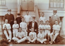 Cricket team at the Boys Home Industrial School, London, 1900. Artist: Unknown.