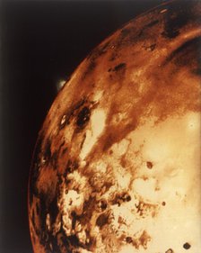 Io, Jupiter's moon, from 304,000 miles. Creator: NASA.