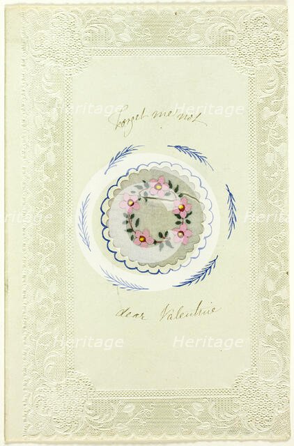 Forget Me Not Dear Valentine (valentine), n.d. Creator: Unknown.