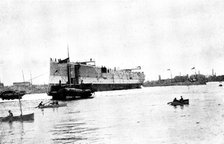 Launch of H.M.S. "Terrible", 1895. Creator: George Meisenbach.