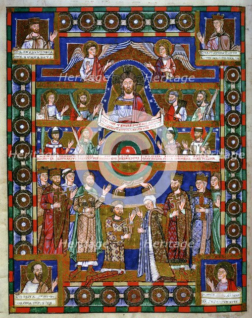 Coronation of Henry the Lion, Duke of Saxony, and his wife Matilda. Artist: Unknown