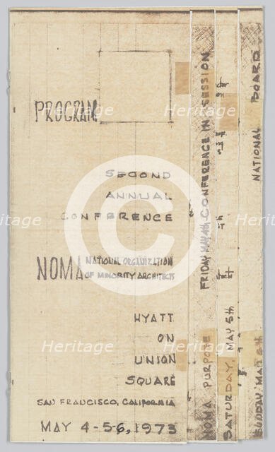 Programme from the NOMA Second Annual Conference, May 4-6, 1973. Creator: Unknown.