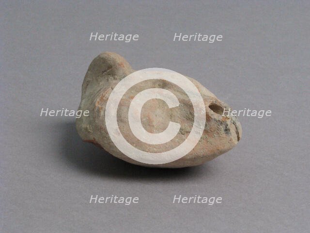 Oil Lamp, Coptic, 4th-7th century. Creator: Unknown.