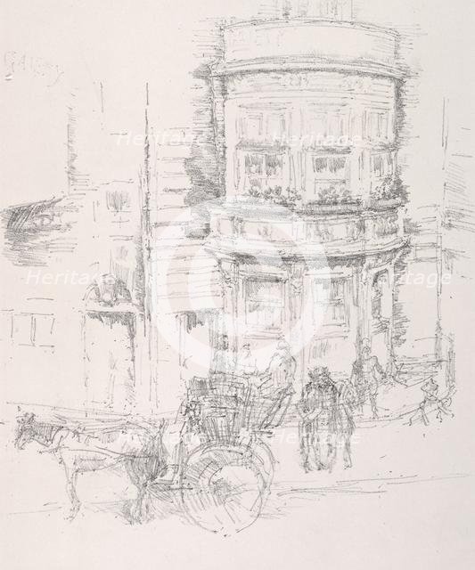 Back of The Gaiety Theatre. Creator: James McNeill Whistler (American, 1834-1903).