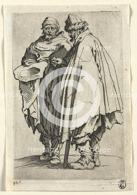 The Beggars: The Blind Man and His Companion, c. 1623. Creator: Jacques Callot (French, 1592-1635).