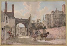 'Queen Elizabeth's Gateway, Windsor Castle', c1780. Artist: Paul Sandby.